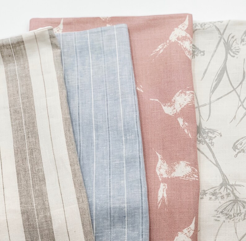 Taupe and White Pillow Covers 20x20 Striped Linen Pillow Etsy