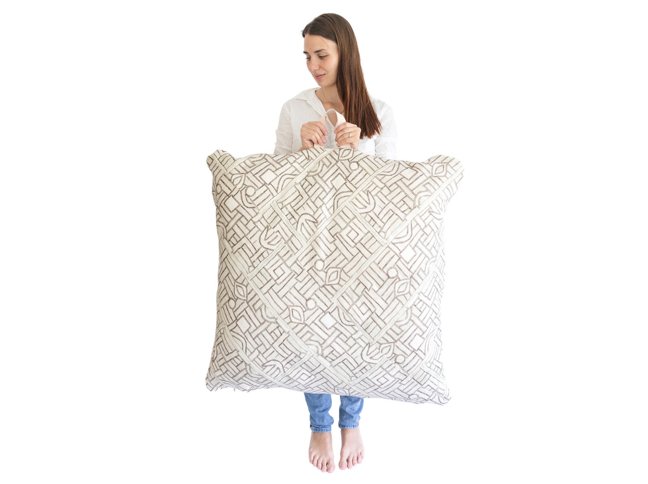 Designer Floor Pillow Cover Plus Insert Large Floor Cushion 36 x36 Living Room Large Pillow Kids Floor Pillow Play Mat Square Pillow Etsy