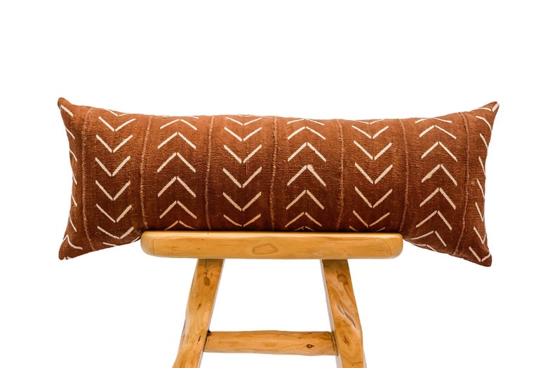 Extra Long Bolster Pillow Cover African Mudcloth Pillow Etsy
