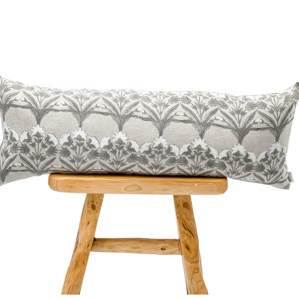 Grey Linen Pillow Etsy