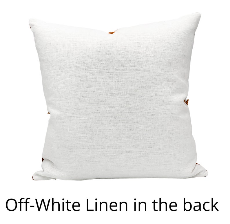 Designer Wisteria White on Natural Linen Pillow Cover Neutral Etsy