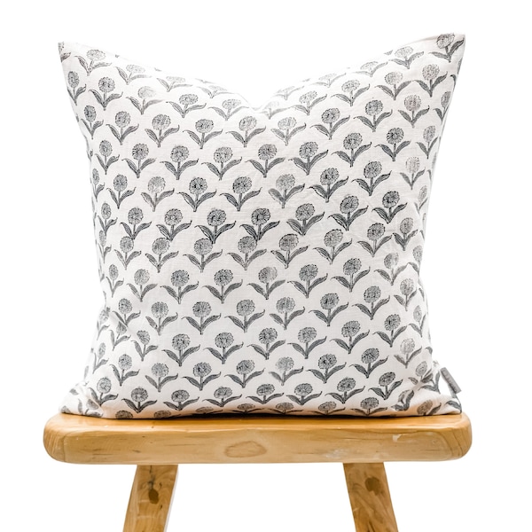 White Flower Pillow Etsy