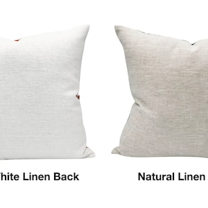 Blue Linen Striped Decorative Pillow Cover // Sofa Lumbar Pillow Cover Cushion Cover image 8
