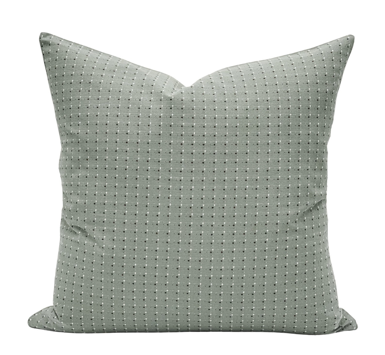Sage Green Woven Pillow Cover Neutral pillow Green hmong | Etsy