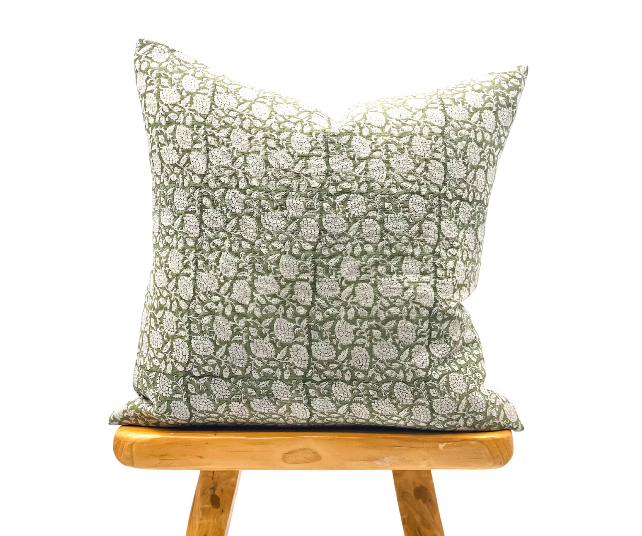 1pc Modern Style Linen Decorative Pillow Cover With Flower Print