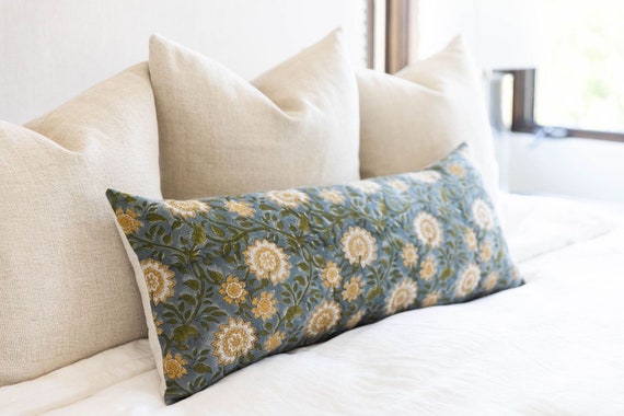 Terra Embroidered Green Pillow - Revibe Designs