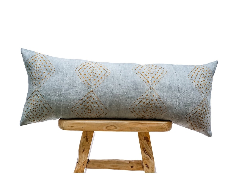 Extra Long Bolster Pillow Cover African Mudcloth Pillow Etsy