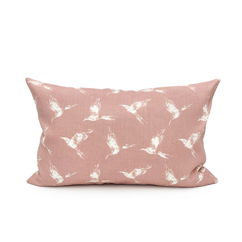 Blush Pillow Cover Farmhouse Pink Linen Pillow Cover Lumbar Etsy