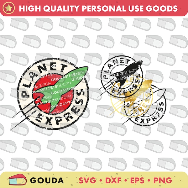 Planet Express Logos svg eps dxf png - Futurama Craft Files - set of four designs