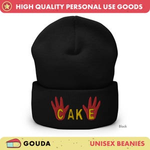 Gorro con puños CAKE - Gorro bordado de Bob&#39;s Burgers - Varios colores disponibles - Artículo físico
