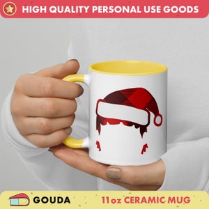 Bob&#39;s Burgers Christmas Mug - Fun Gene Belcher Ceramic Color Coffee Mug - 6 Colors to Choose From - Double-Sided Print