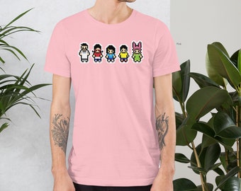 Pixel Belchers Unisex T-Shirt - Bob's Burgers Apparel - Pre-Shrunk Fabric - Comfortable Logo Shirt - Physical Item