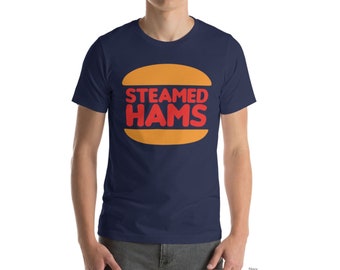 Steamed Hams Unisex T-Shirt - The Simpsons Apparel - Pre-Shrunk Fabric - Comfortable Logo Shirt - Physical Item