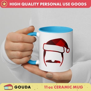Bob&#39;s Burgers Christmas Mug - Fun Bob Belcher Ceramic Color Coffee Mug - 6 Colors to Choose From - Double-Sided Print