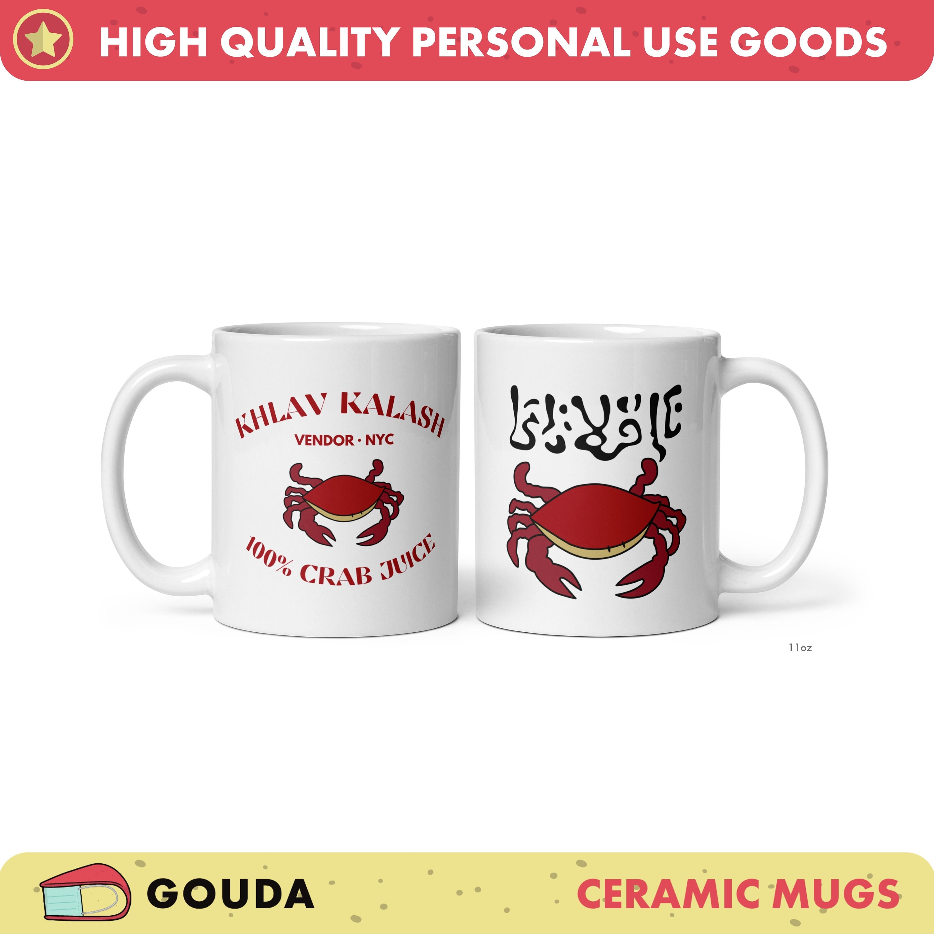 Crab Juice Khlav Kalash the Simpsons White Glossy Ceramic Mug 11oz and
