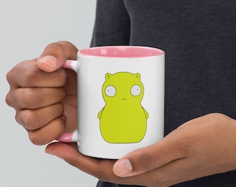 Good and Melted Kuchi Kopi Ceramic Mug - Bob's Burgers Color Splash Cup - 6 Mug Colors to Choose From - Double Sided Print