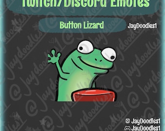Lizard Button Emote Meme voor Twitch/YouTube/Discord, direct downloaden