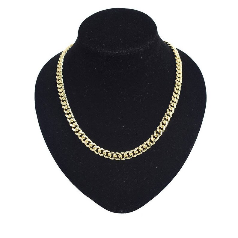 18k Layered Real Gold Filled Necklace With Anchor Pendant 24