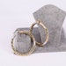 Chunky Gold Earrings 60mm Round Hoop Earrings - 18k Layered Gold
