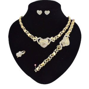 X and o necklace and bracelet set sale
