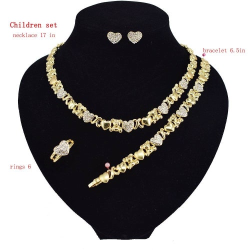 HUGS & KISSES Children Xo Set Necklace Bracelet Ring Earrings Etsy