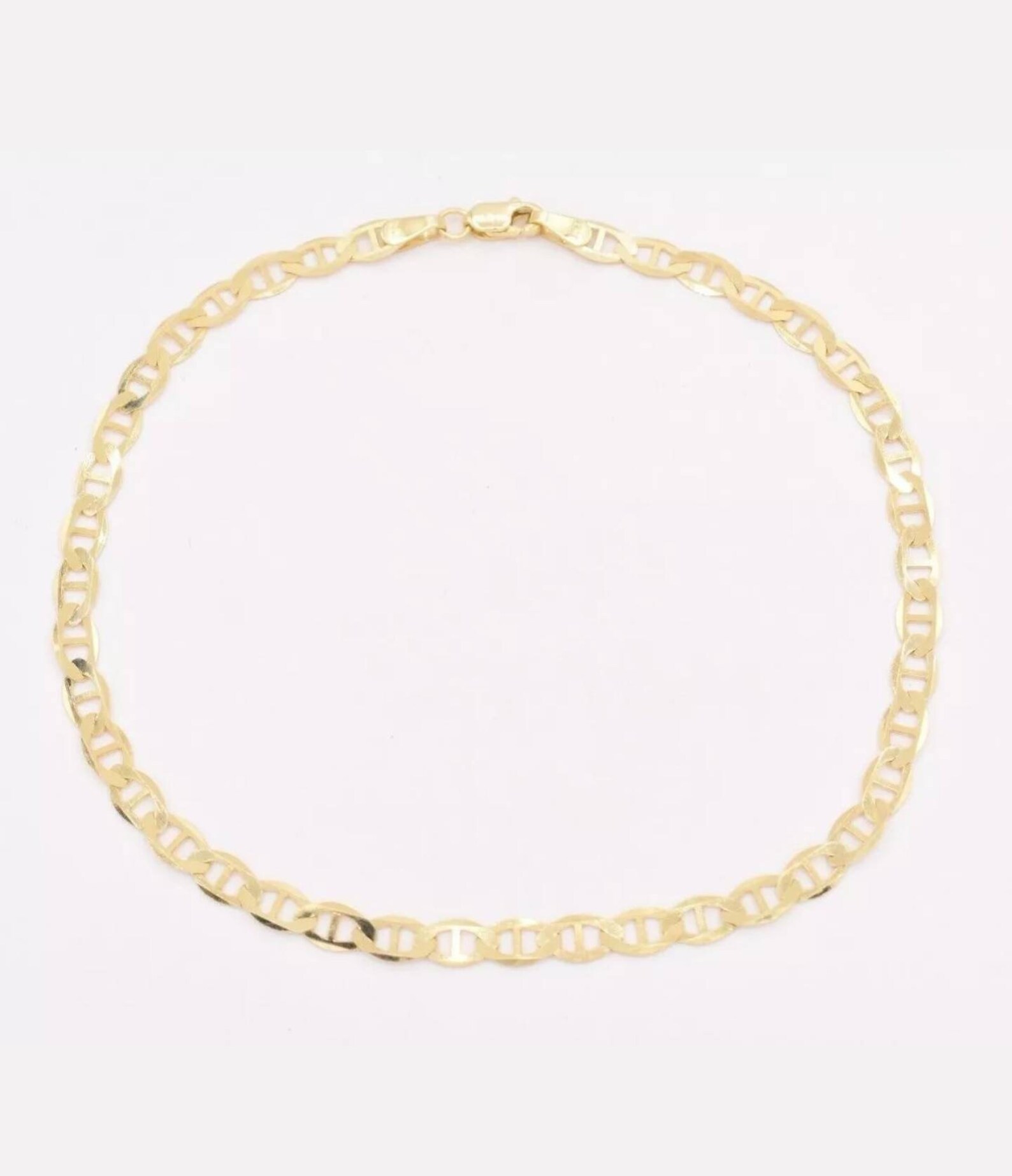 Real gold filled anklet bracelet gucci link 10 5mm 14k Etsy