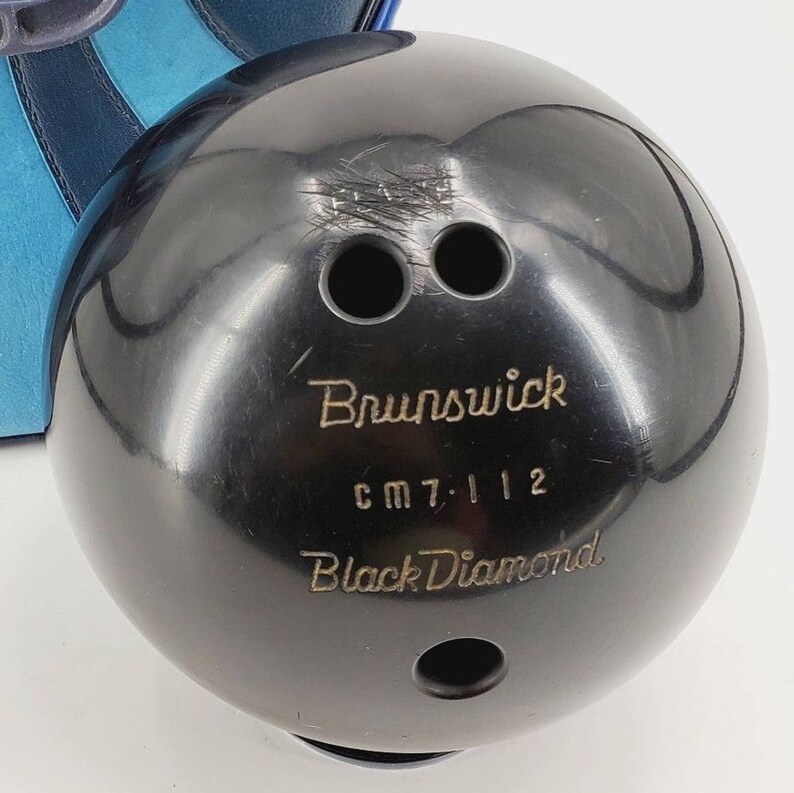 Rare Vintage Retro BRUNSWICK Black Diamond Bowling Ball Cm Etsy