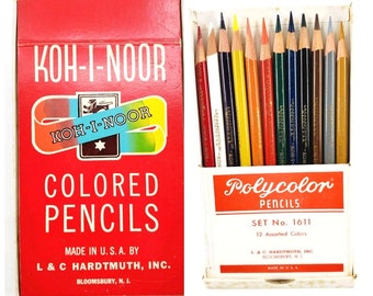 Vintage Colored Pencils | Etsy