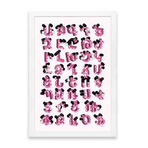 Pink Mook - Armenian Alphabet Print
