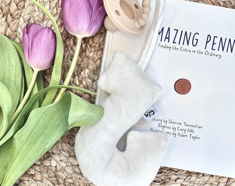 Schnullerhalter gefüllter Armenischer Buchstabe - Kuscheltier