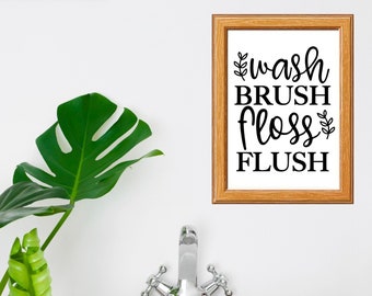 Badezimmer Wanddeko, Badezimmer Wanddeko, Badezimmer Druck, Waschseide Flush, printable, sofortiger download, Waschraum, Gästetoilette Kunst