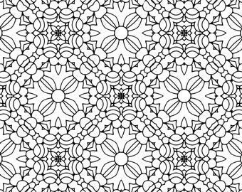 5 adult coloring pages, printable