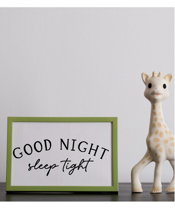 Good Night Sleep Tight Printable Wall Art Nursery Printable