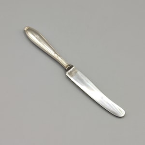 Vintage fruit knife WMF model 1400 Lilie around 1950 silver-plated handle 90