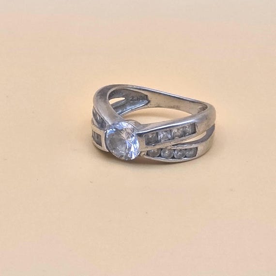 Statement Ring Silber 925 mit klarem geschliffene… - image 2