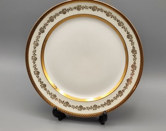 Vintage Limoges Jammet - Seignolles Kuchenteller Golddekor