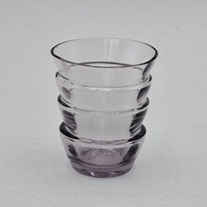 1 liqueur glass Gobelet Chênée amethyst Belgium around 1910