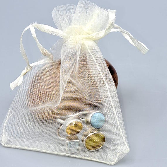 Statement ring silver 925 with 4 different stones… - image 6