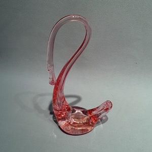 Val Saint Lambert animal figure swan Belgium from the 60s