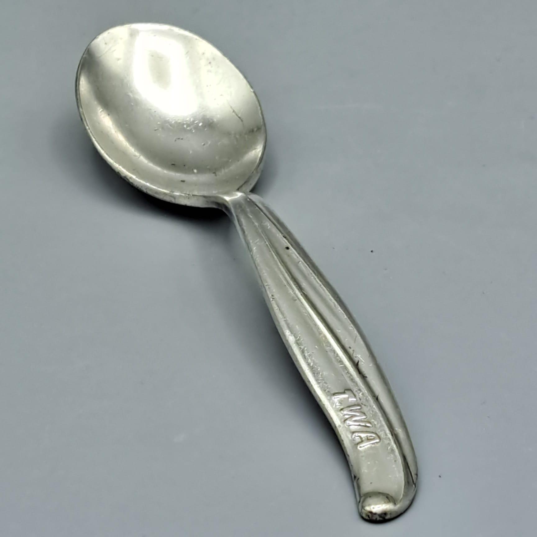 Rare teaspoon from an old TWA airplane international Silver Co