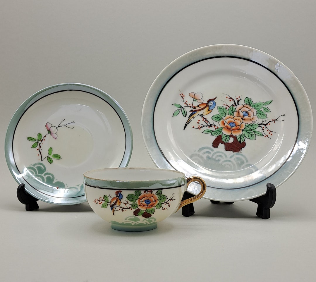 Old Chikaramachi Tea Set, Handpainted Between 1928 and 1946. Etsy