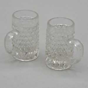 Zestaw do likieru / ubijaka do alkoholu w stylu Art Deco, 2 sztuki, przezroczyste, prasowane szkło, około 1925–1940