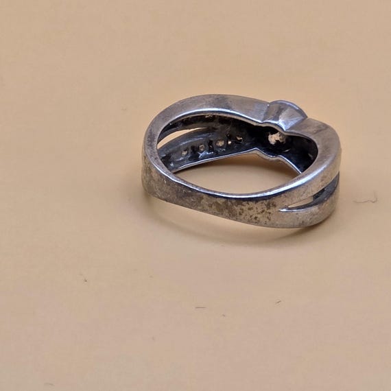 Statement Ring Silber 925 mit klarem geschliffene… - image 3