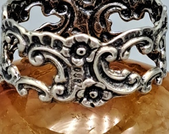 Servilletero vintage de plata 800, hermosos adornos y decoraciones, buen estado de conservación vintage
