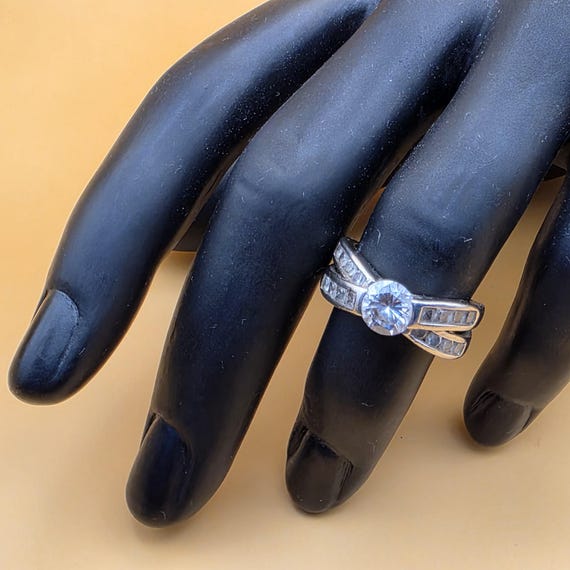 Statement Ring Silber 925 mit klarem geschliffene… - image 4