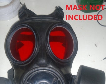 Gas Mask Lenses, S10, FM12, GP5, MC1, PMG, AIFSOFT Safe, Clear or