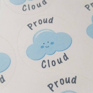 35pcs Proud Cloud Teacher Reward Stickers, Teacher Gifts, Teacher Stationery, Reward Stickers, Stickers, Custom Stickers, School Stickers