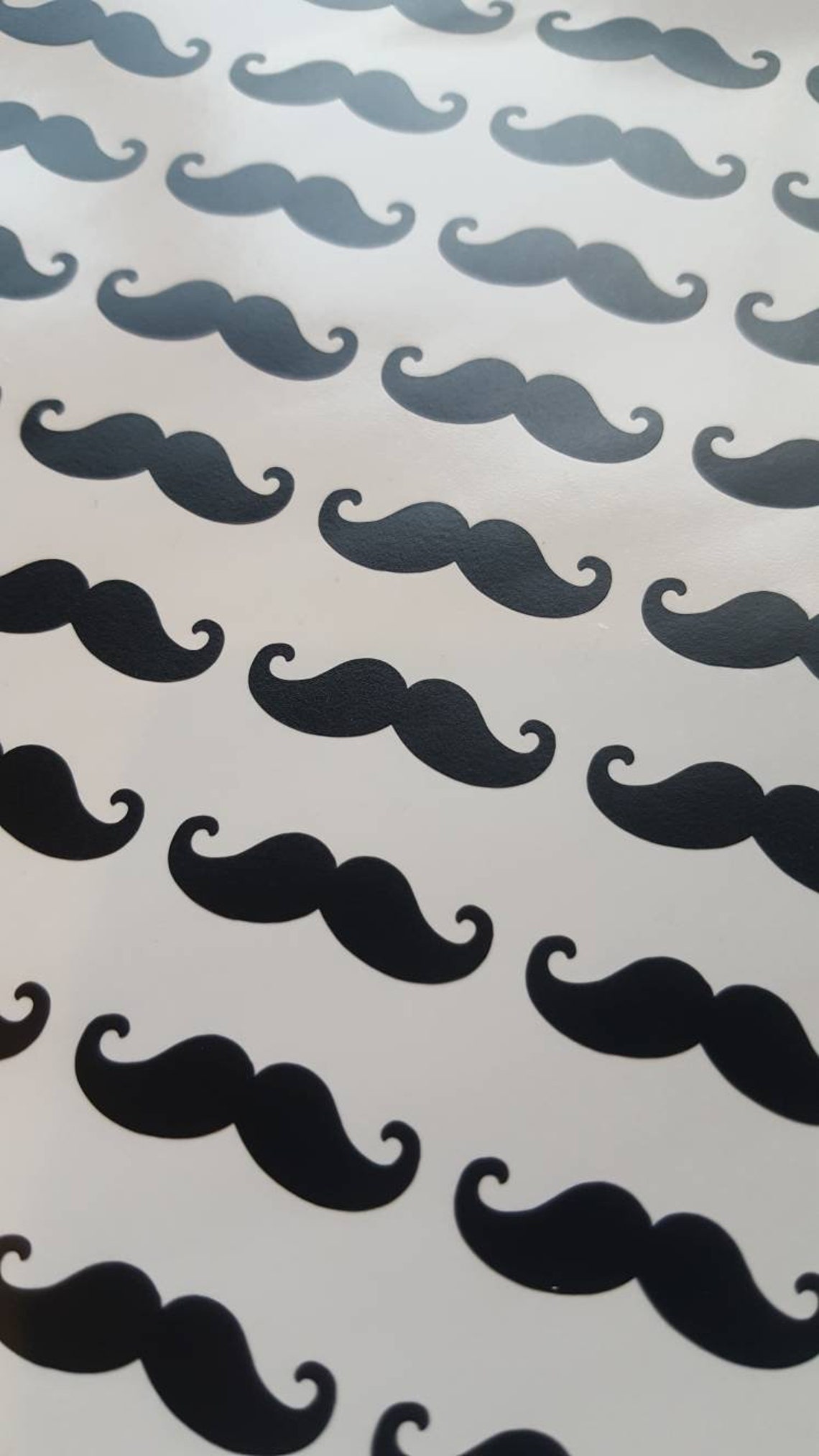 Set of 50 Moustache Vinyl Stickers 1 Inch Funny Stickers for Etsy