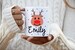 Personalised Christmas Mug With Reindeer, Reindeer Mug, Name On Mug, Customised Mug, Handmade Mug, Christmas Mug, Stocking Filler, Santa Mug 