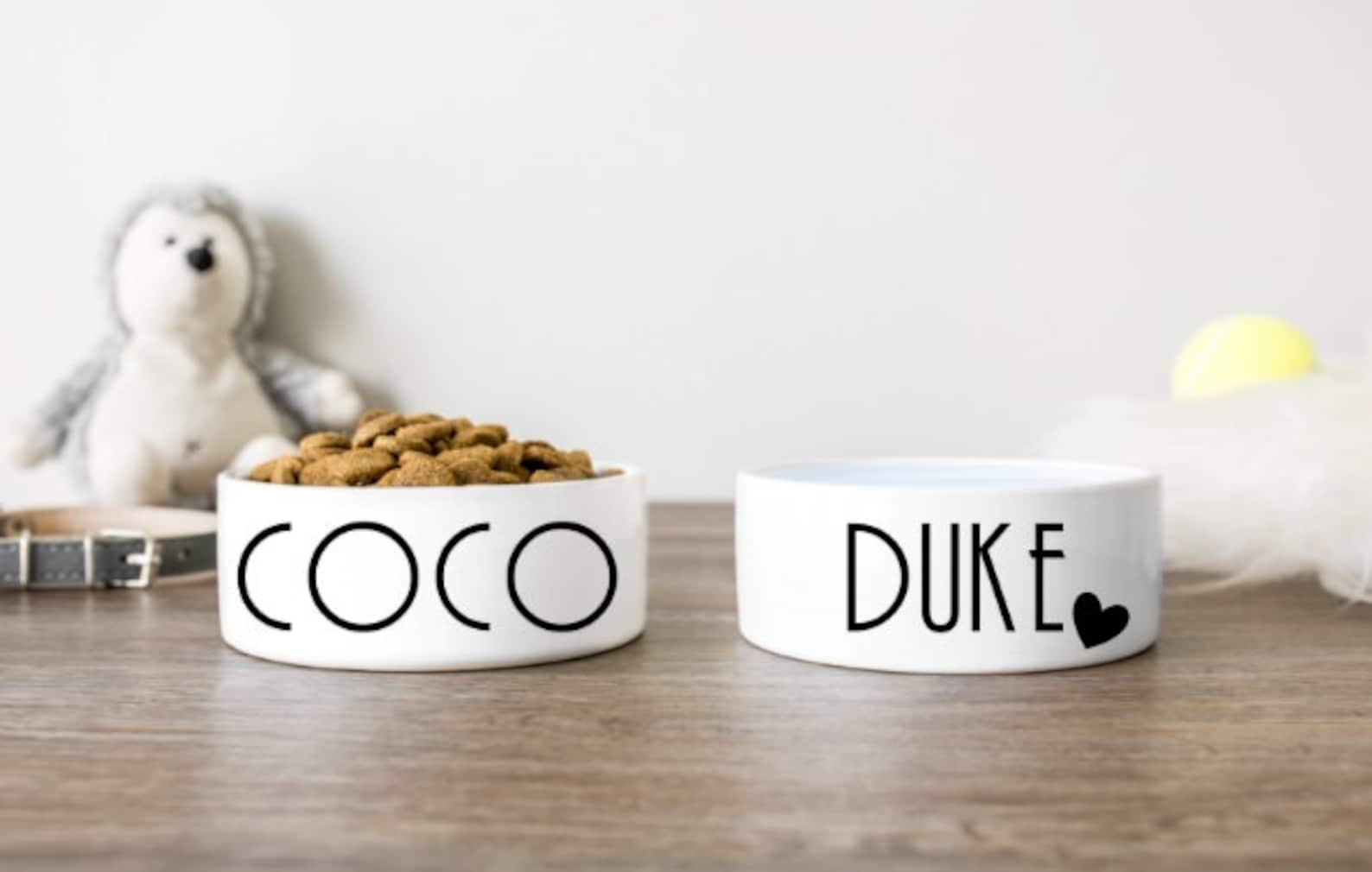 Pet Bowl Name Decal Dog Bowl Name Decal Cat Bowl Name Decal Etsy UK